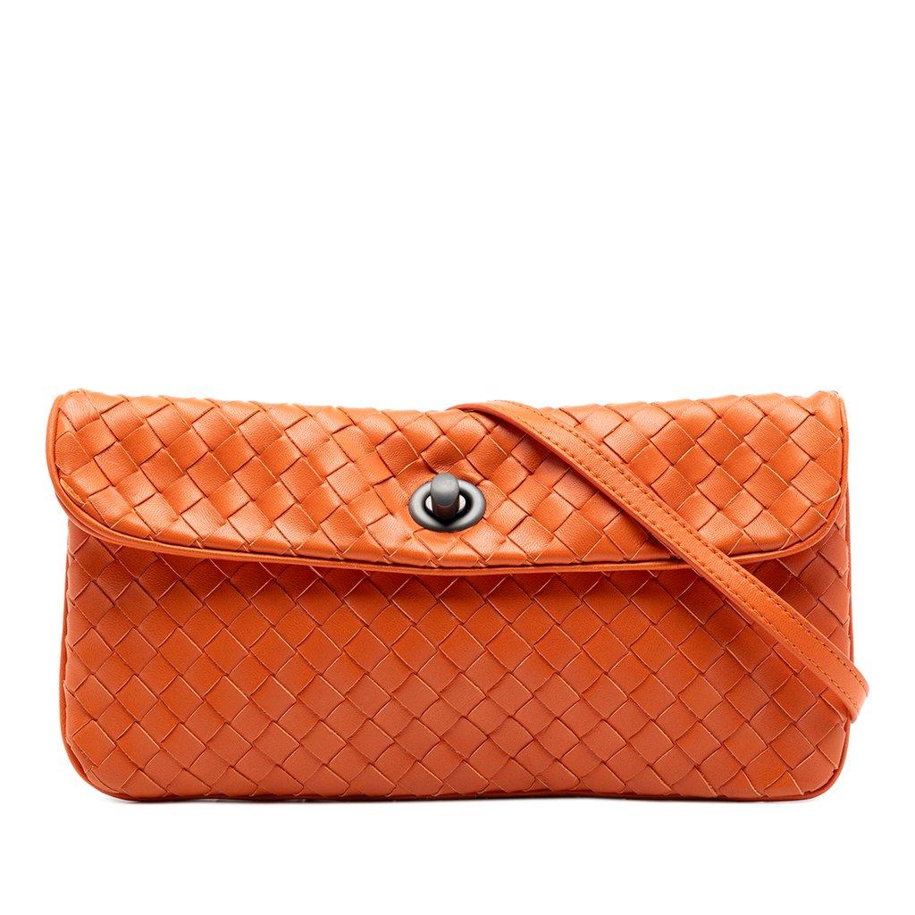 Bottega Veneta Mini Nappa Intrecciato Turn Lock Crossbody