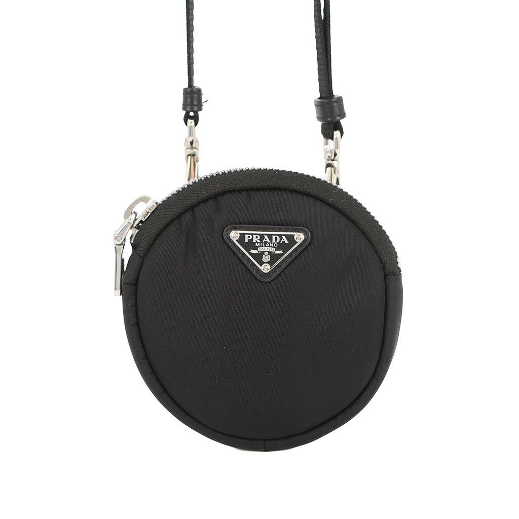 Prada Mini Tessuto Round Pouch Crossbody