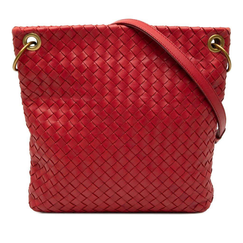 Bottega Veneta حقيبة كروسبودي من جلد نابا إنتريتشياتو