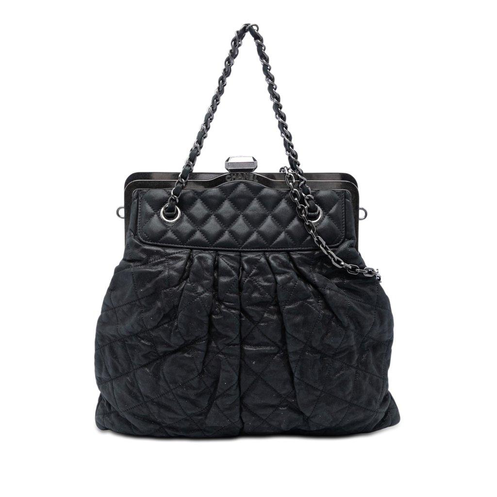 Chanel Quilted Iridescent Calfskin Chic Quilt Frame Satchel