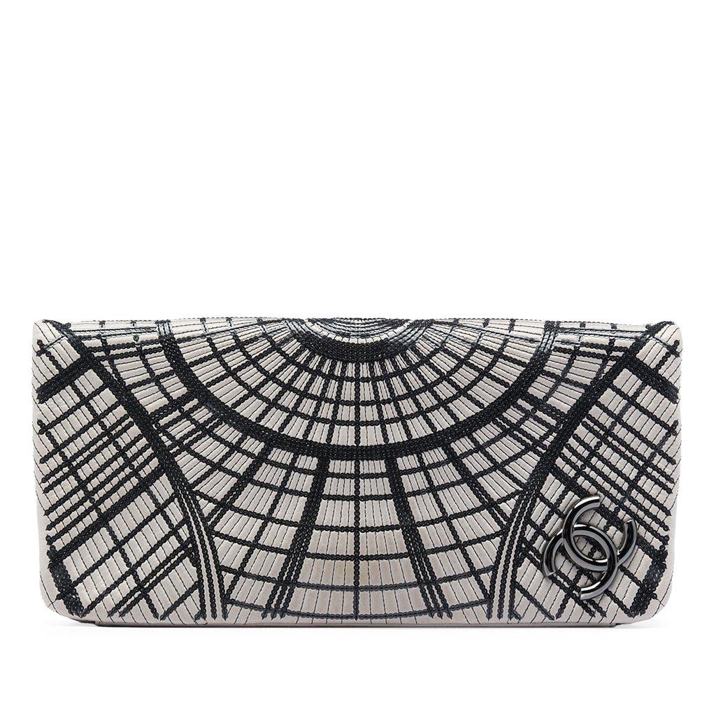 Chanel Sequin Embellished Lambskin Grand Palais Clutch