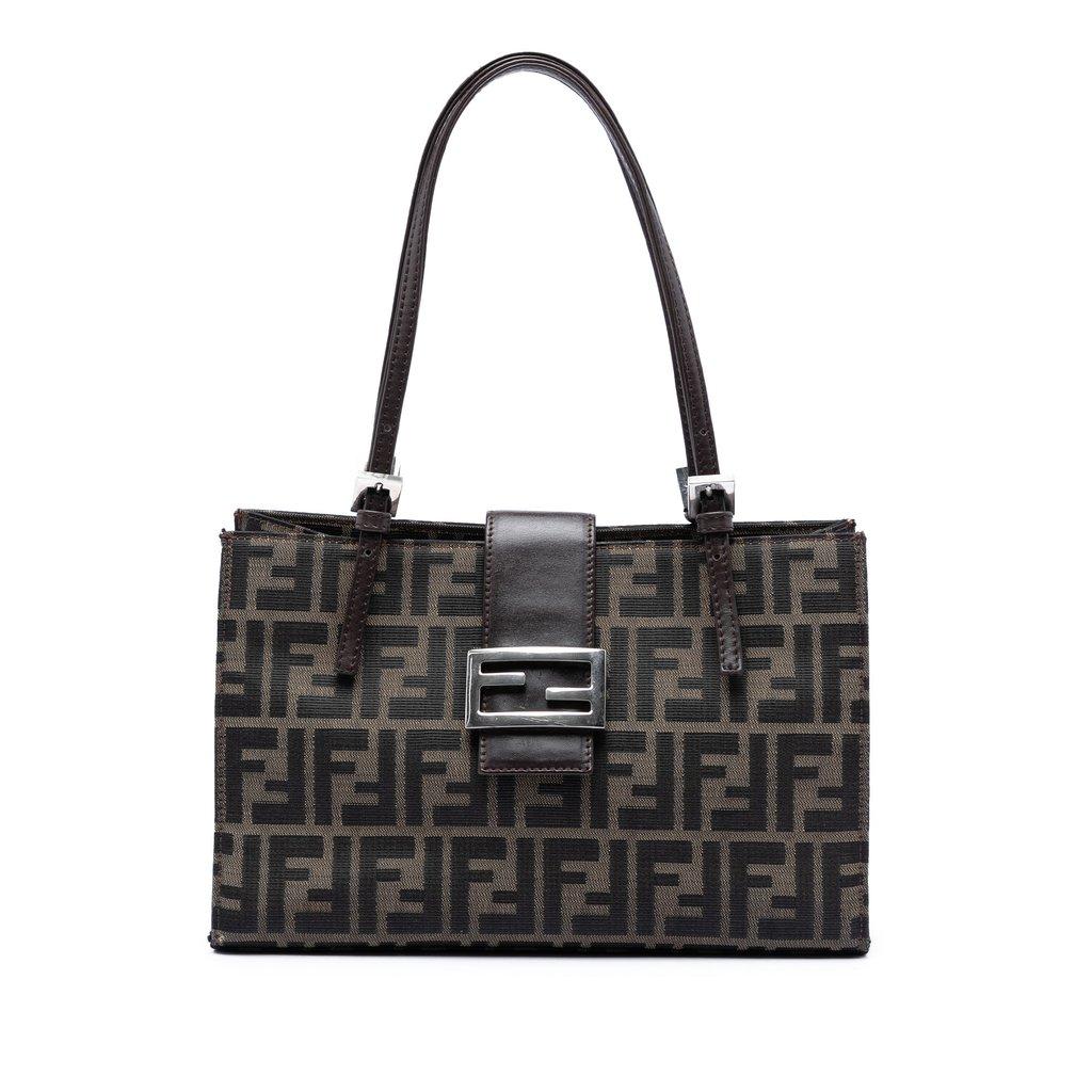 Fendi حقيبة كتف من قماش زوكا
