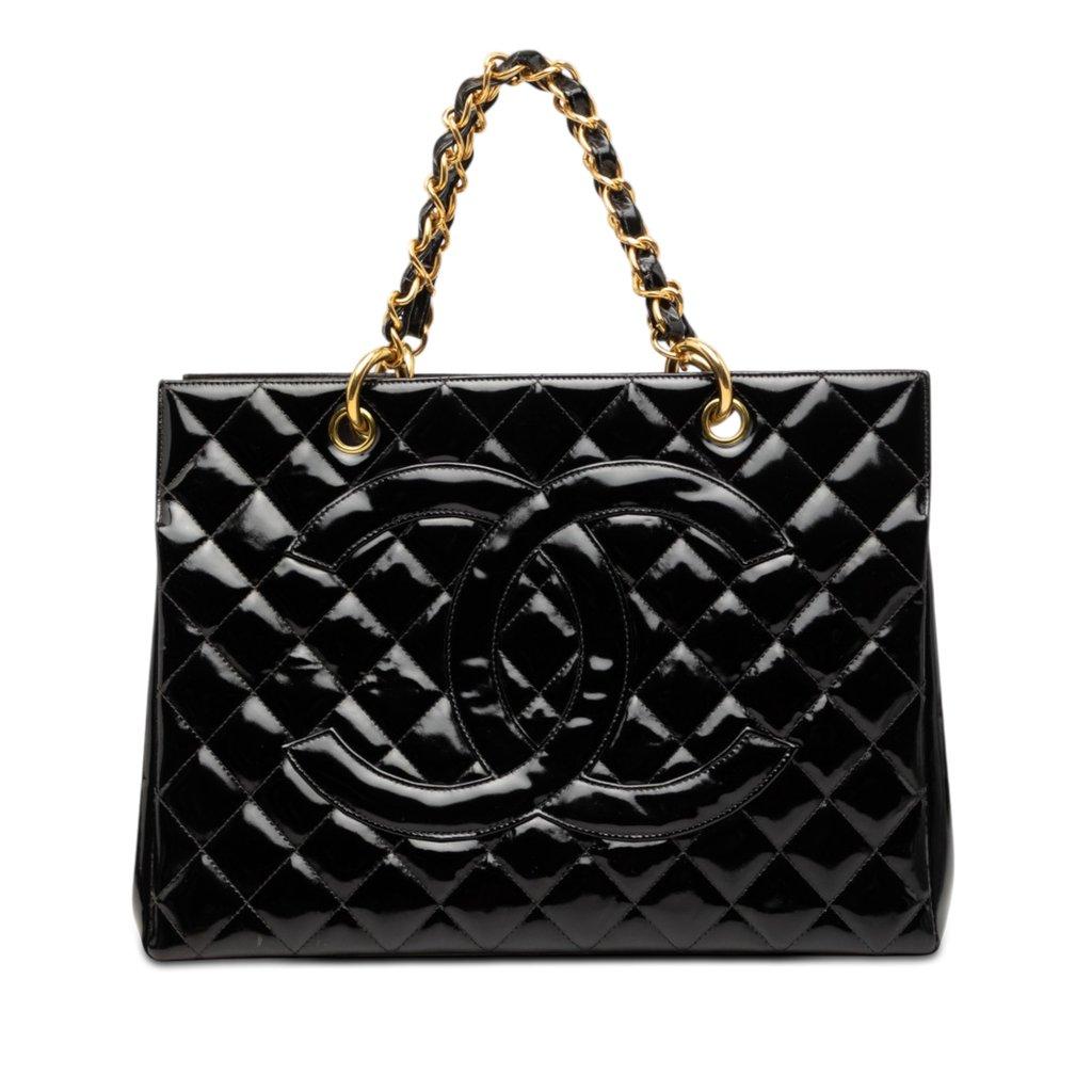 Chanel Grand CC Patent Timeless Shopping Tote