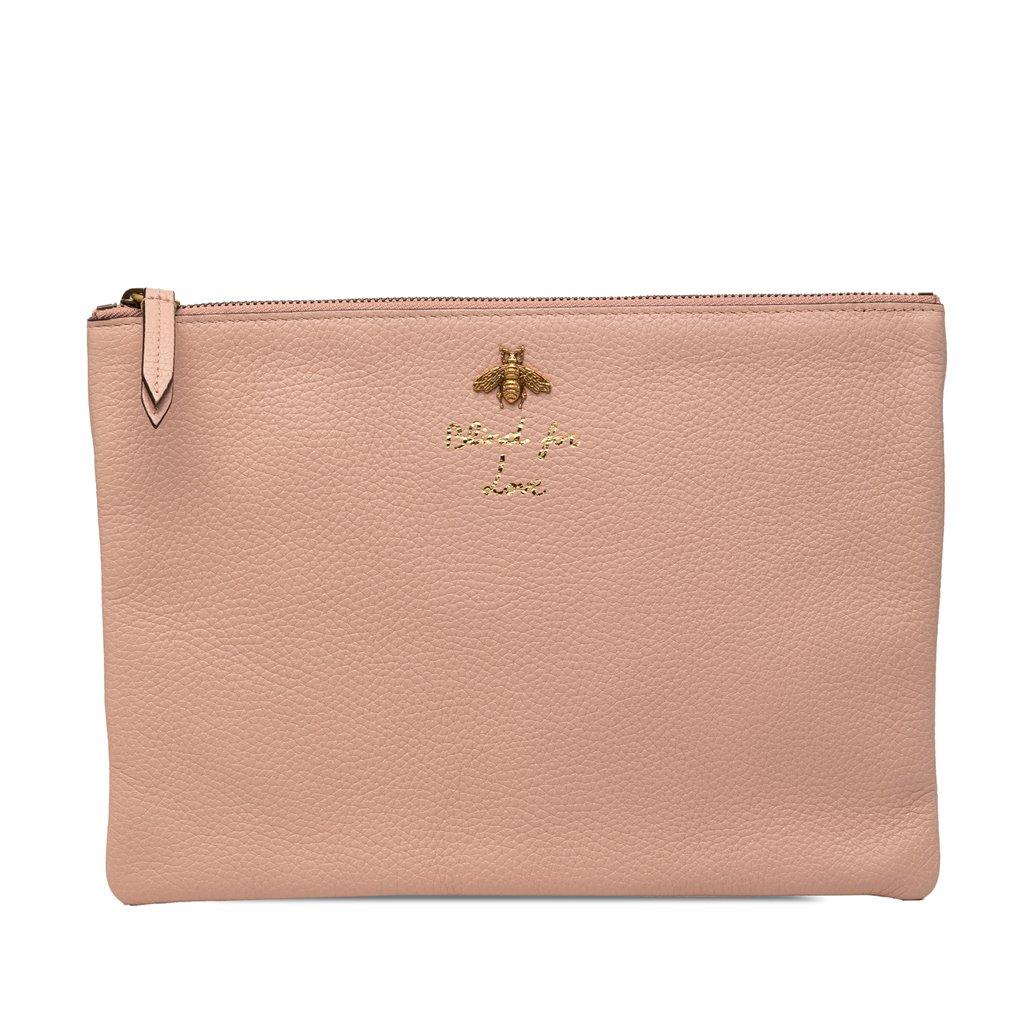 Gucci Leather Blind For Love Clutch