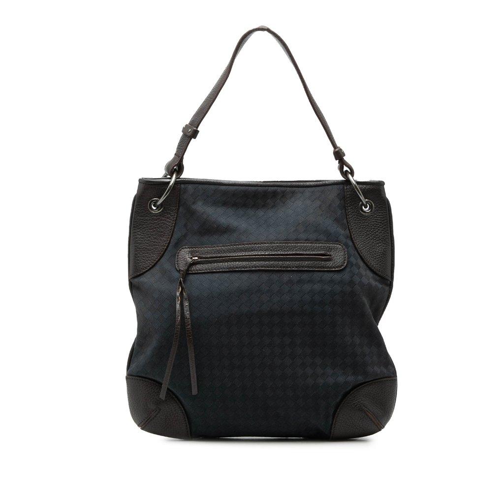Bottega Veneta Intrecciato Canvas and Leather Hobo