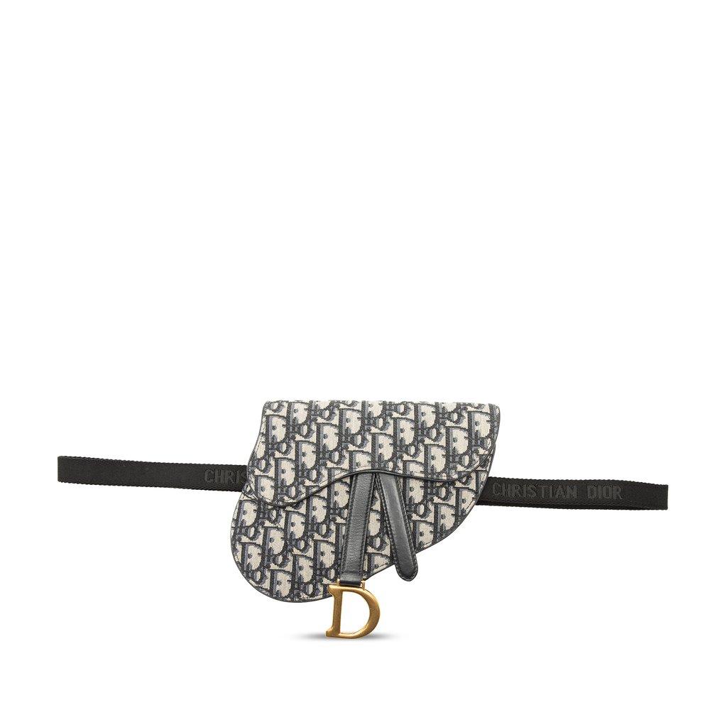 Dior Oblique Canvas Saddle Belt Bag
