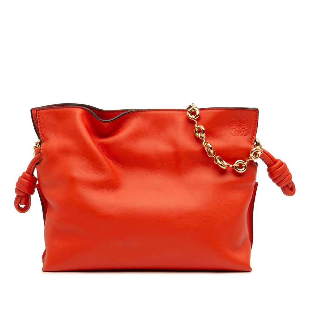 Loewe حقيبة يد صغيرة من جلد نابا بتصميم عقدة فلامنكو مع سلسلة