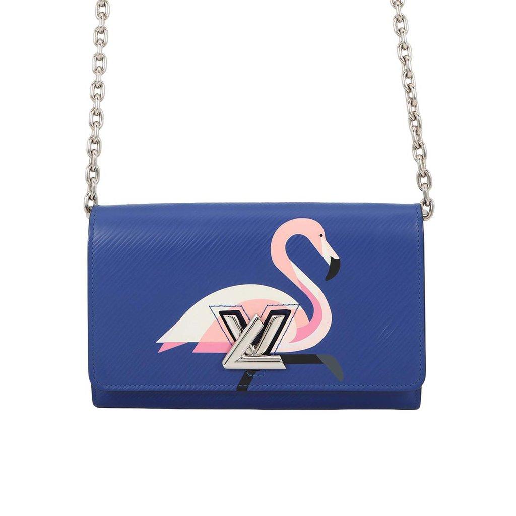 Louis Vuitton Epi Flamingo Twist Wallet On Chain