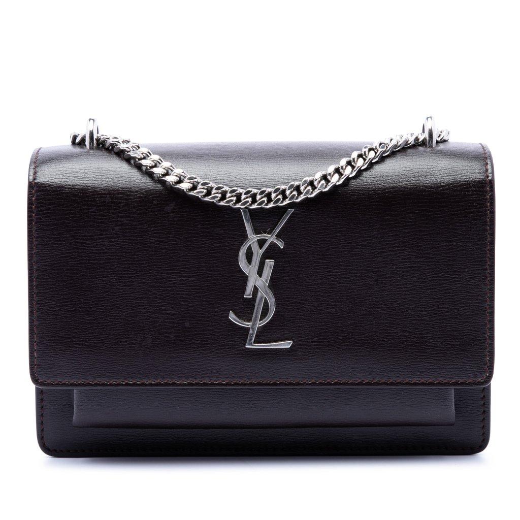 Saint Laurent Small Calfskin Monogram Sunset Crossbody
