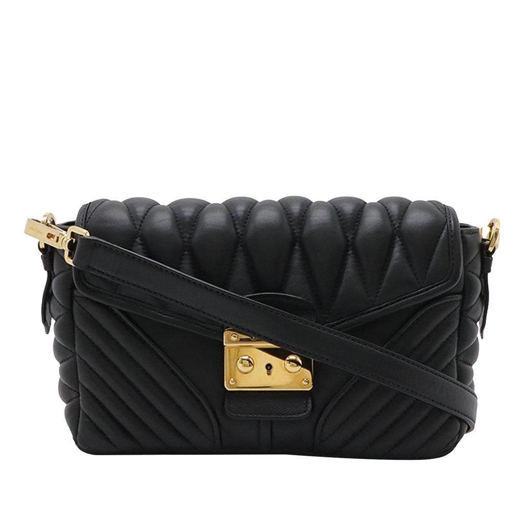 Miu Miu Matelasse Nappa Biker Crossbody