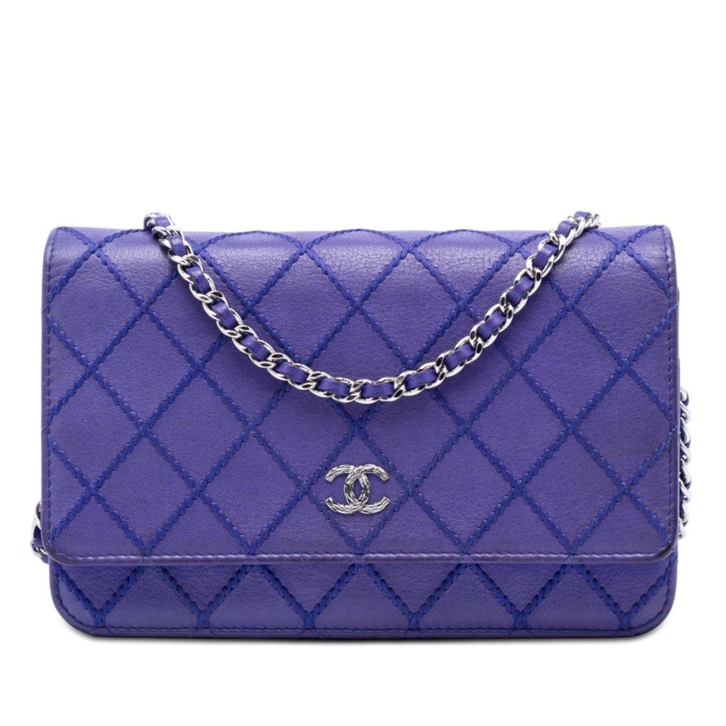 Chanel CC Quilted Calfskin Fancy Wallet On Chain