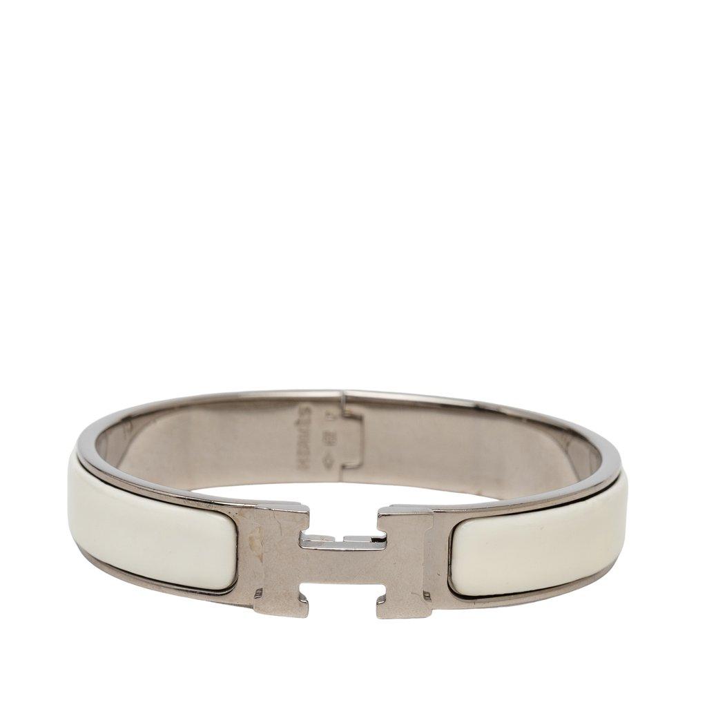 Hermès Narrow Enamel Clic H Bracelet PM