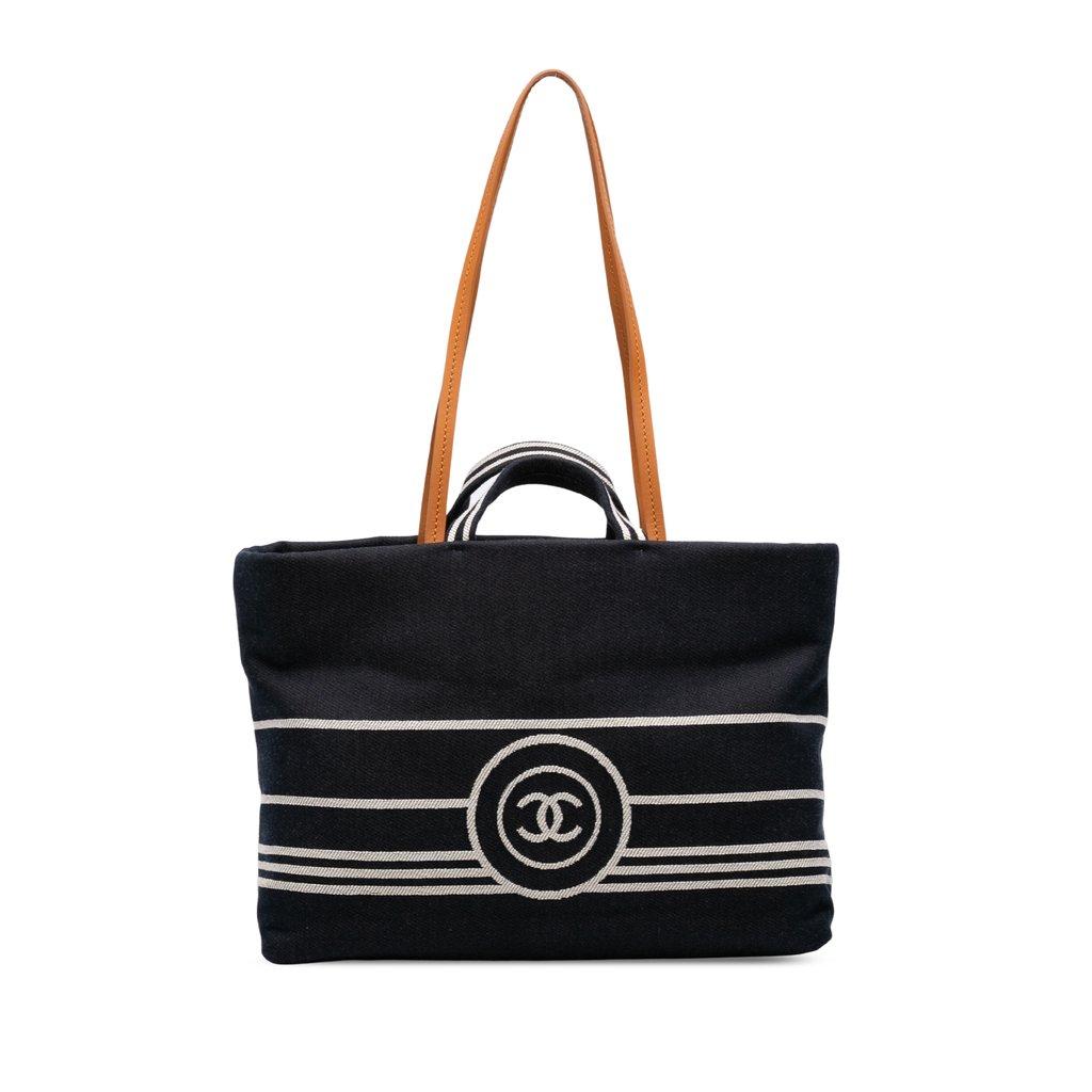 Chanel CC Large Denim Shopping Tote