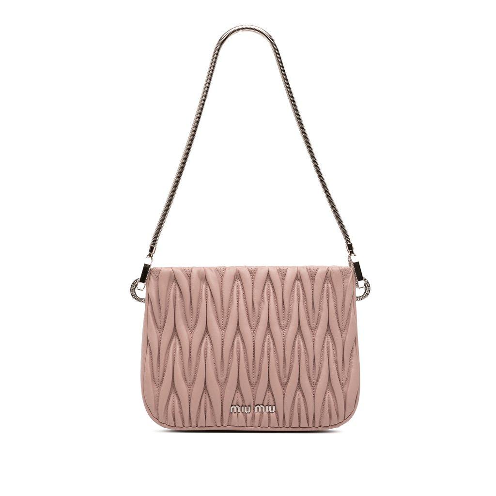 Miu Miu Matelasse Nappa Sassy Shoulder Bag