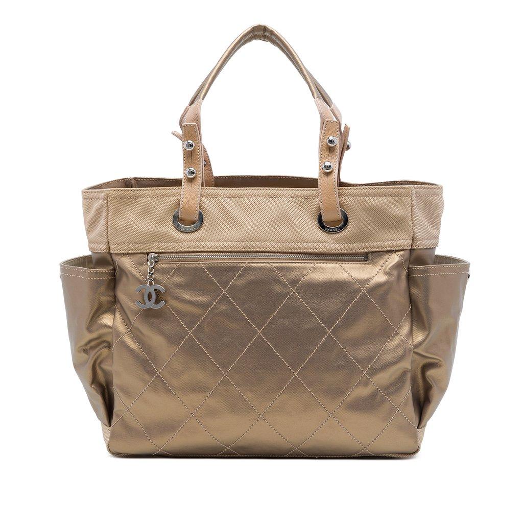 Chanel Large Quilted Coated Canvas Paris Biarritz Tote