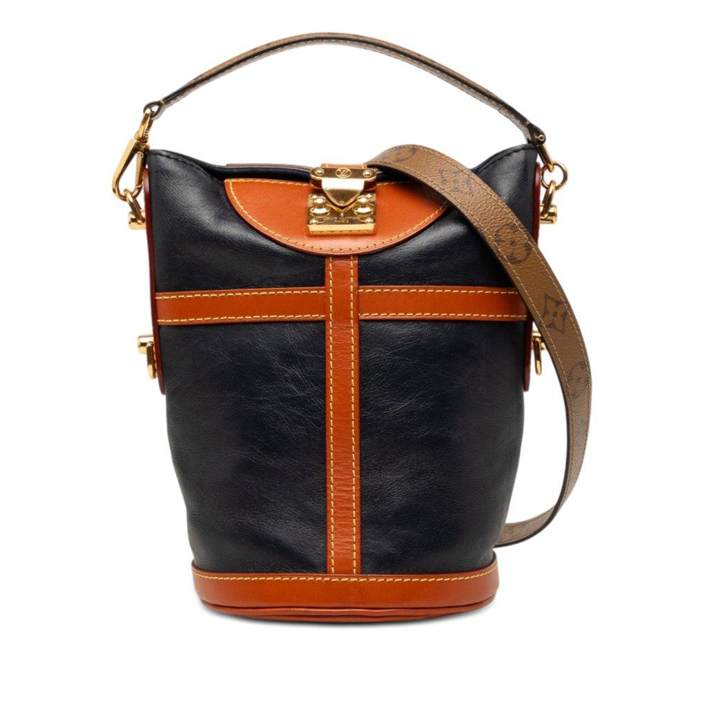 Louis Vuitton Calfskin and Monogram Reverse Duffle Bag