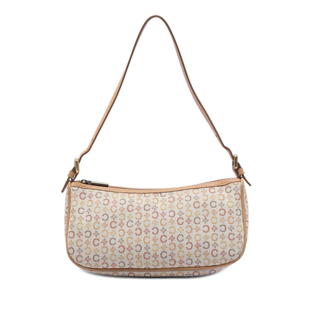 Celine C Macadam Canvas Shoulder Bag