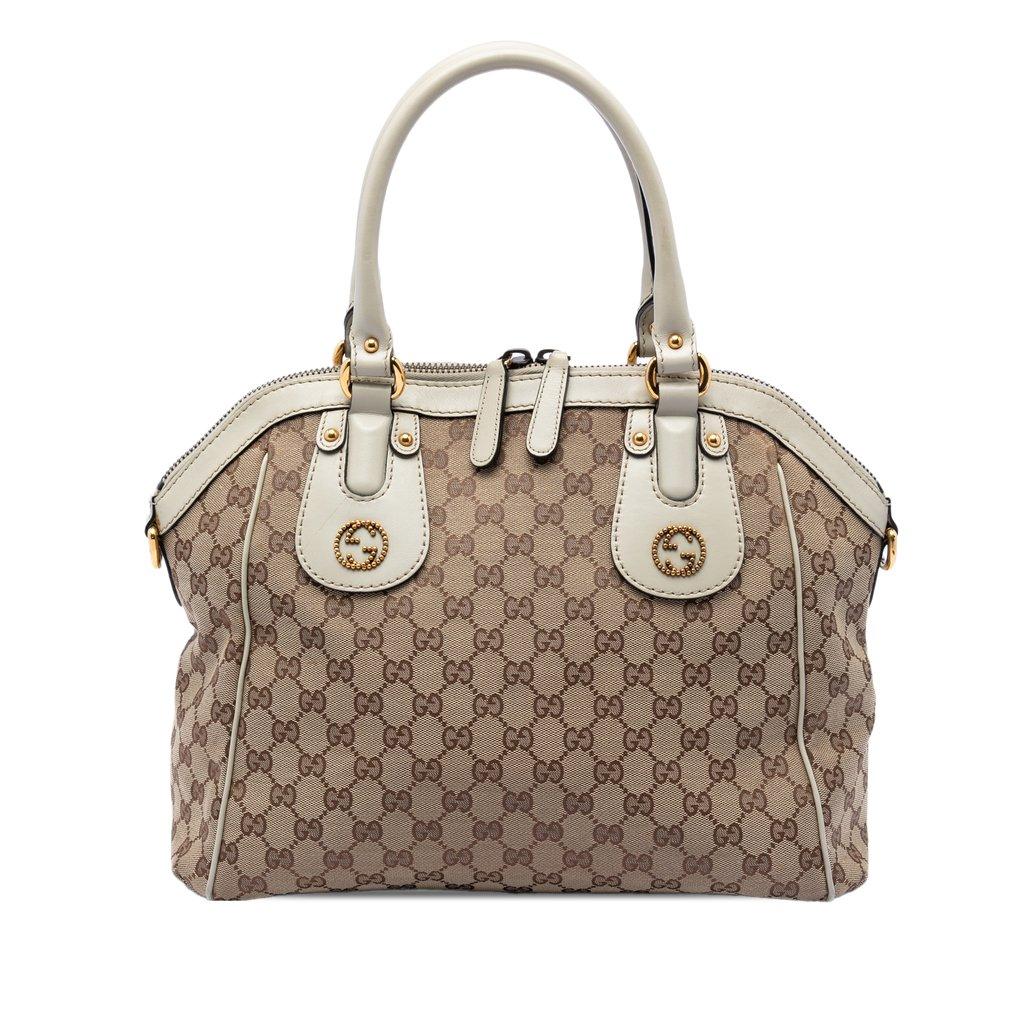 Gucci حقيبة سكارليت من قماش جي جي.