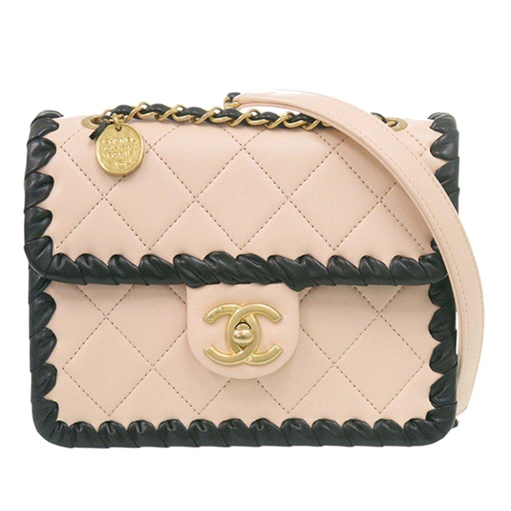 Chanel Mini CC Quilted Bicolor Calfskin Braided My Own Frame Flap