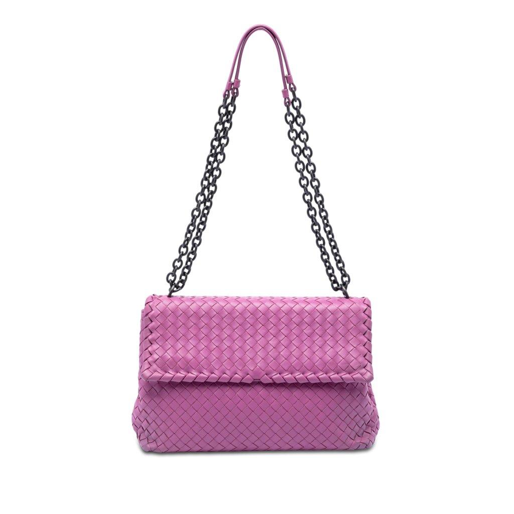 Bottega Veneta Medium Nappa Intrecciato Olimpia Shoulder Bag