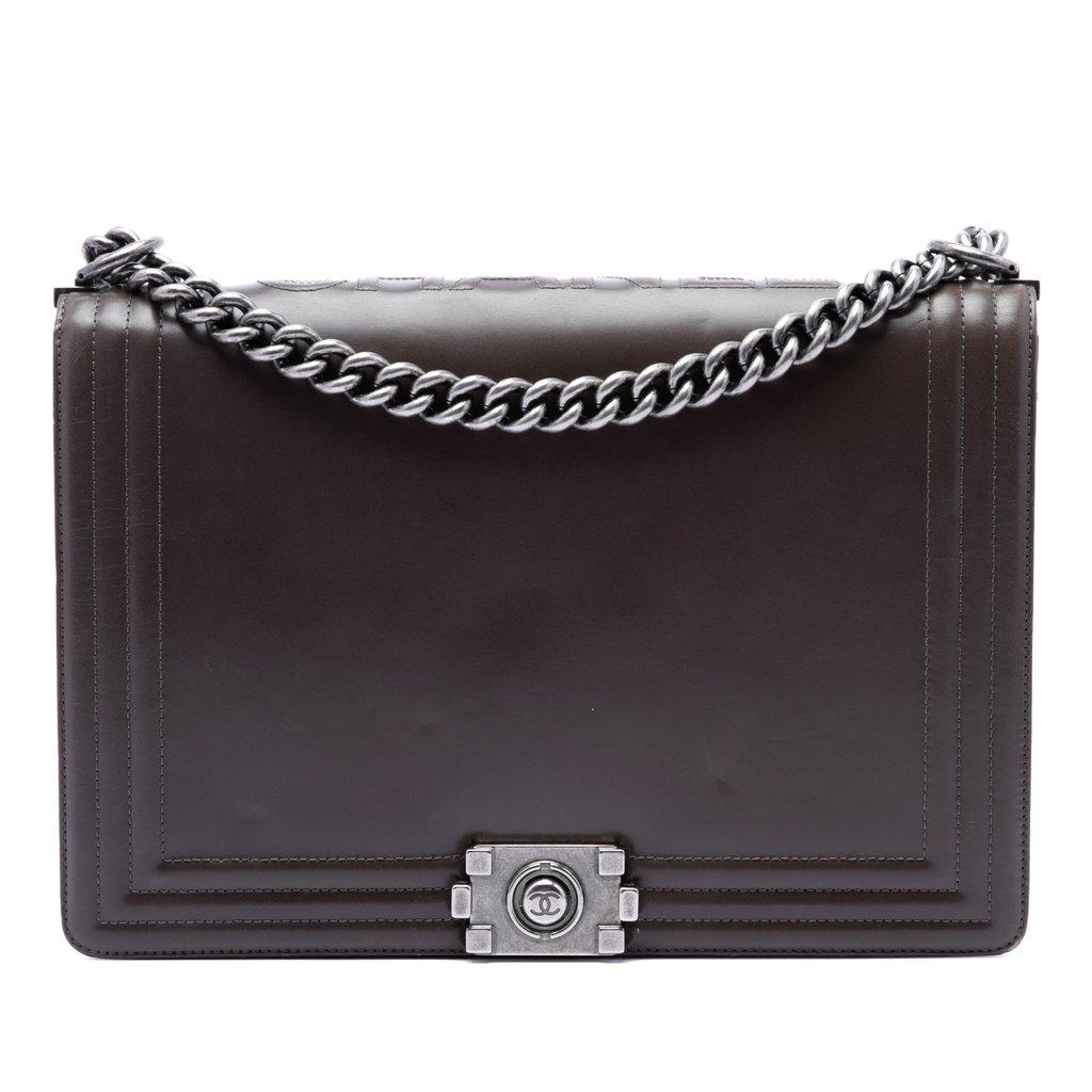 Chanel Large Glazed Calfskin Boy Flap