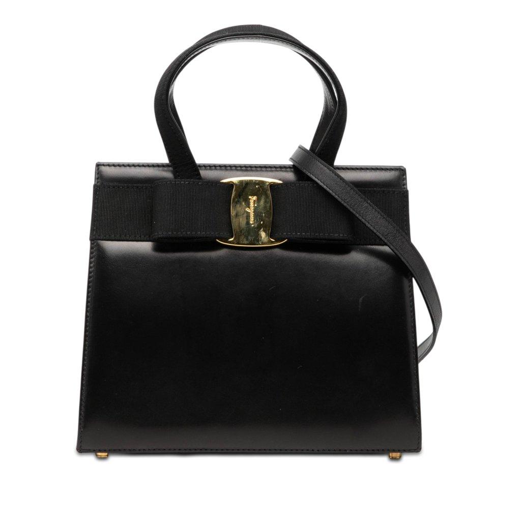 Salvatore Ferragamo Leather Vara Bow Satchel