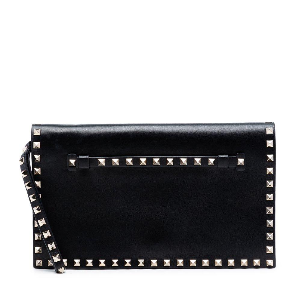 Valentino Nappa Rockstud Wristlet Clutch