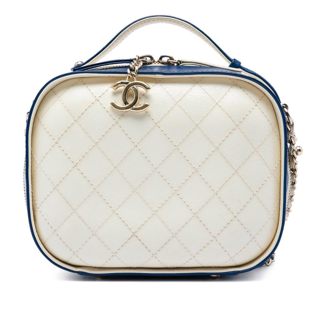 Chanel Small CC Crumpled Calfskin Vanity Case