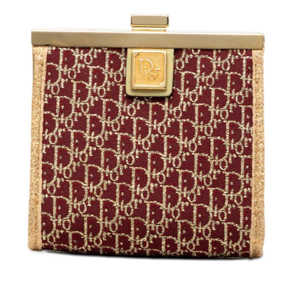 Dior Diorissimo Trotter Canvas Kiss Lock Coin Pouch