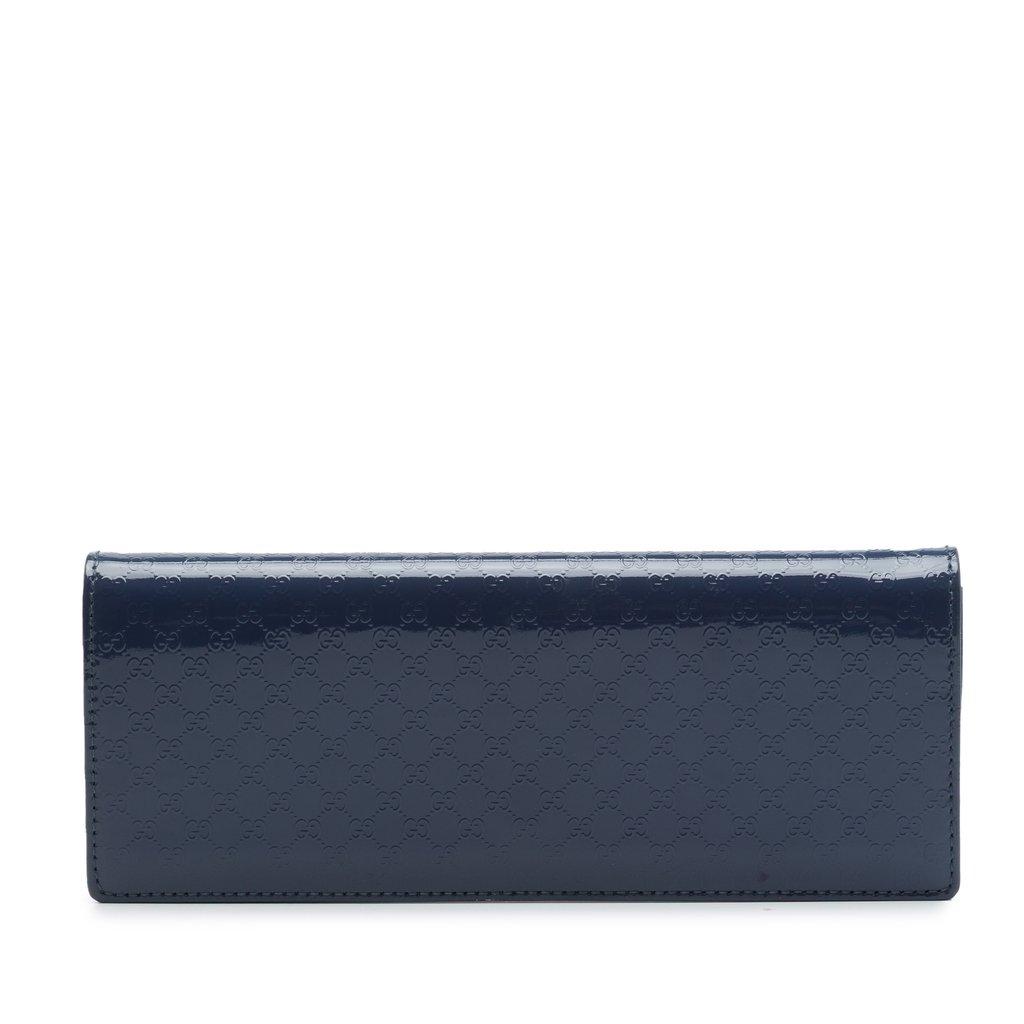 Gucci Microguccissima Patent Broadway Clutch