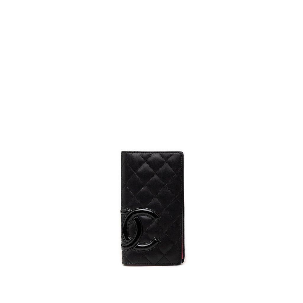 Chanel Quilted Lambskin Cambon Ligne Bifold Wallet
