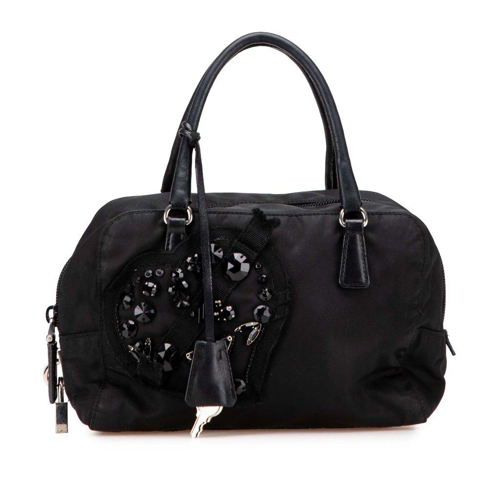 Prada Tessuto Evening Heart Handbag