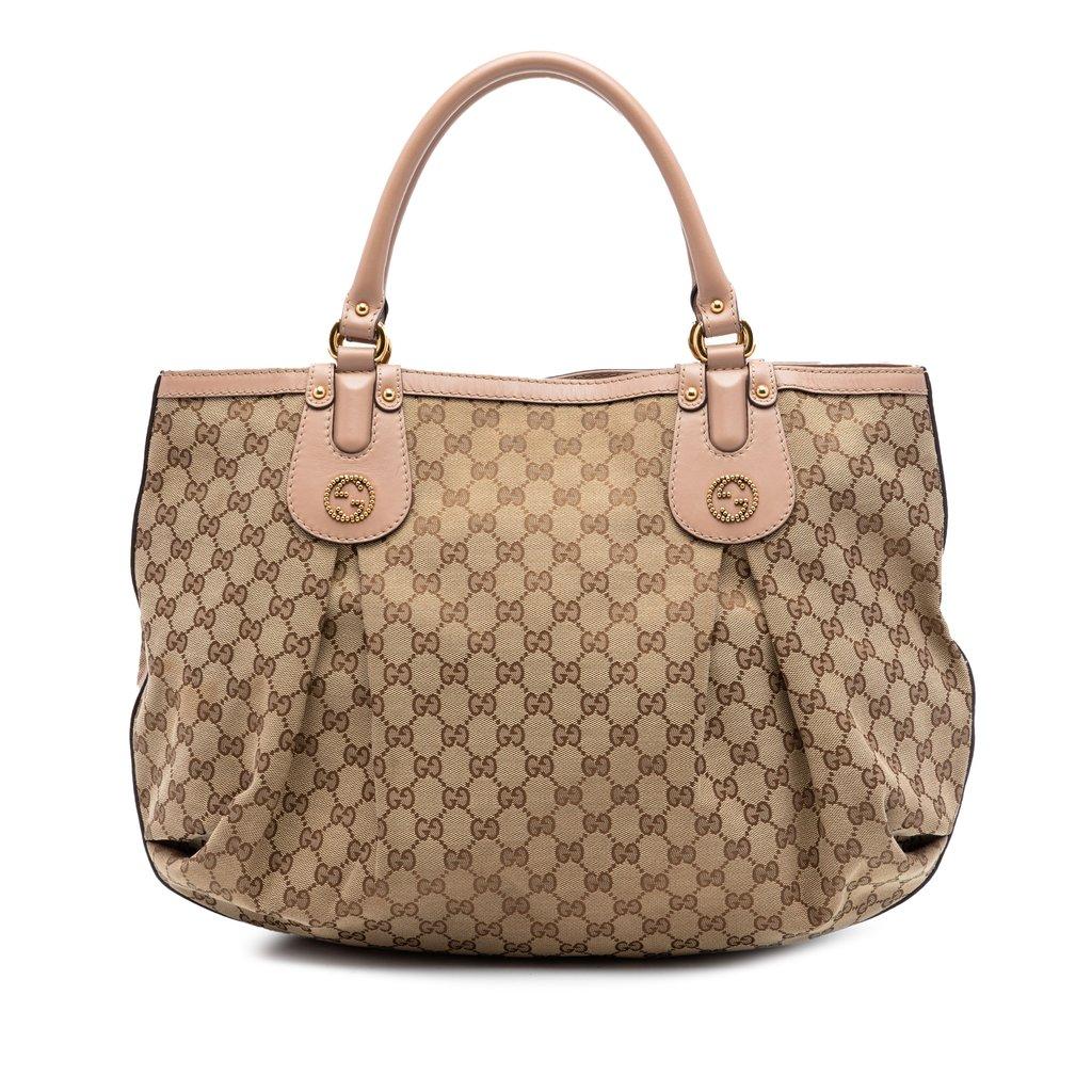 Gucci حقيبة تسوق كبيرة من قماش GG سكارليت