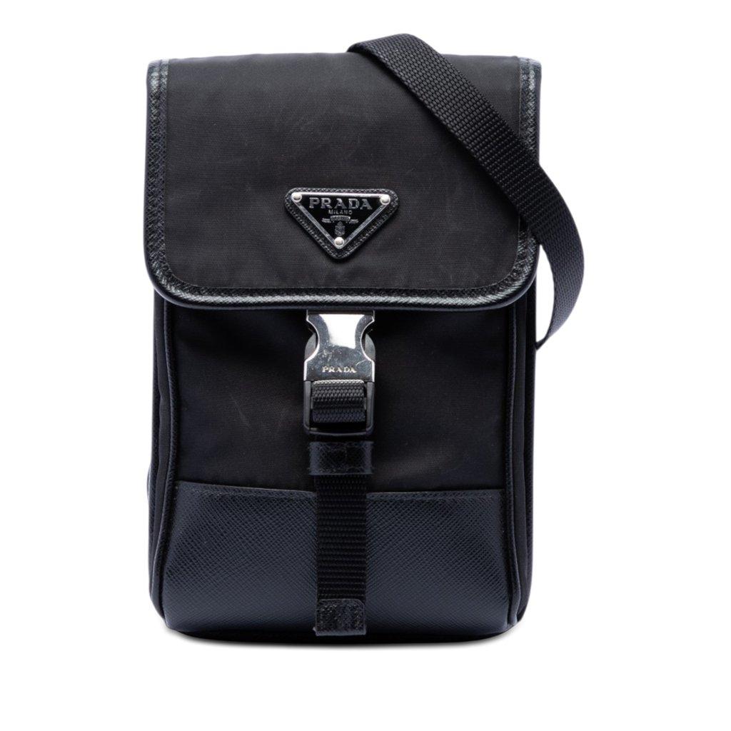 Prada Saffiano Trimmed Re Nylon Phone Case
