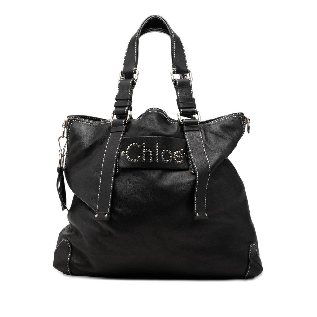 Chloé Lambskin Studded Patsy Tote