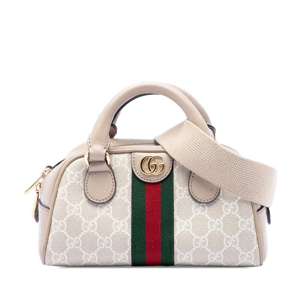 Gucci Mini GG Supreme Web Ophidia Satchel