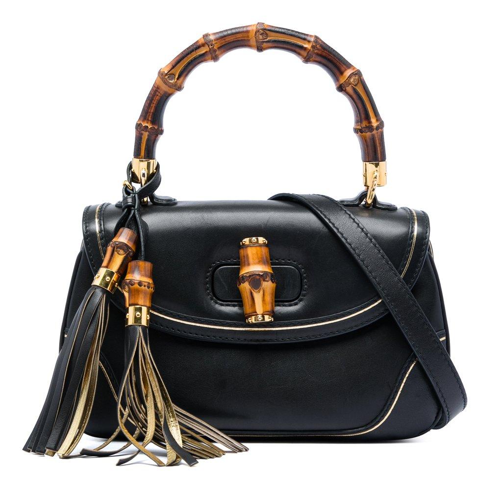 Gucci Medium Calfskin New Bamboo Top Handle Bag