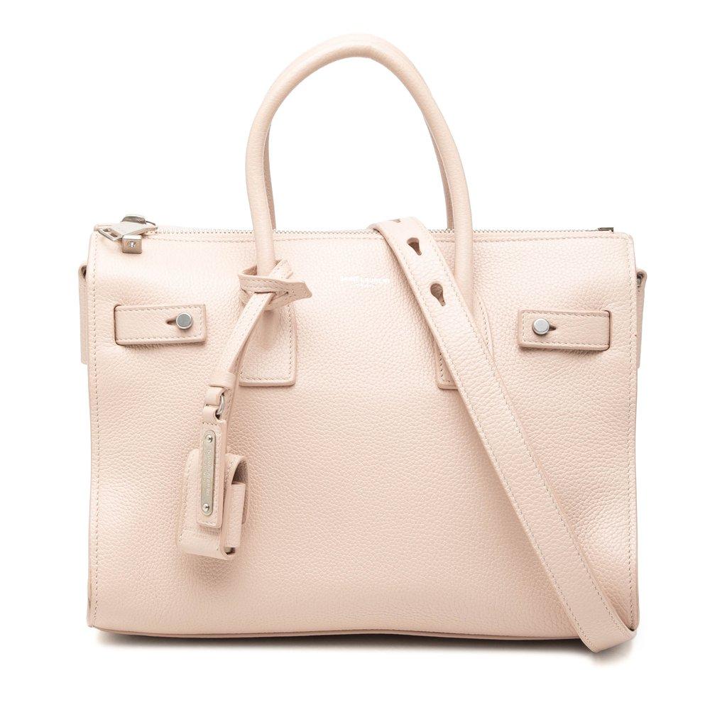 Saint Laurent Baby Grained Calfskin Sac De Jour Satchel
