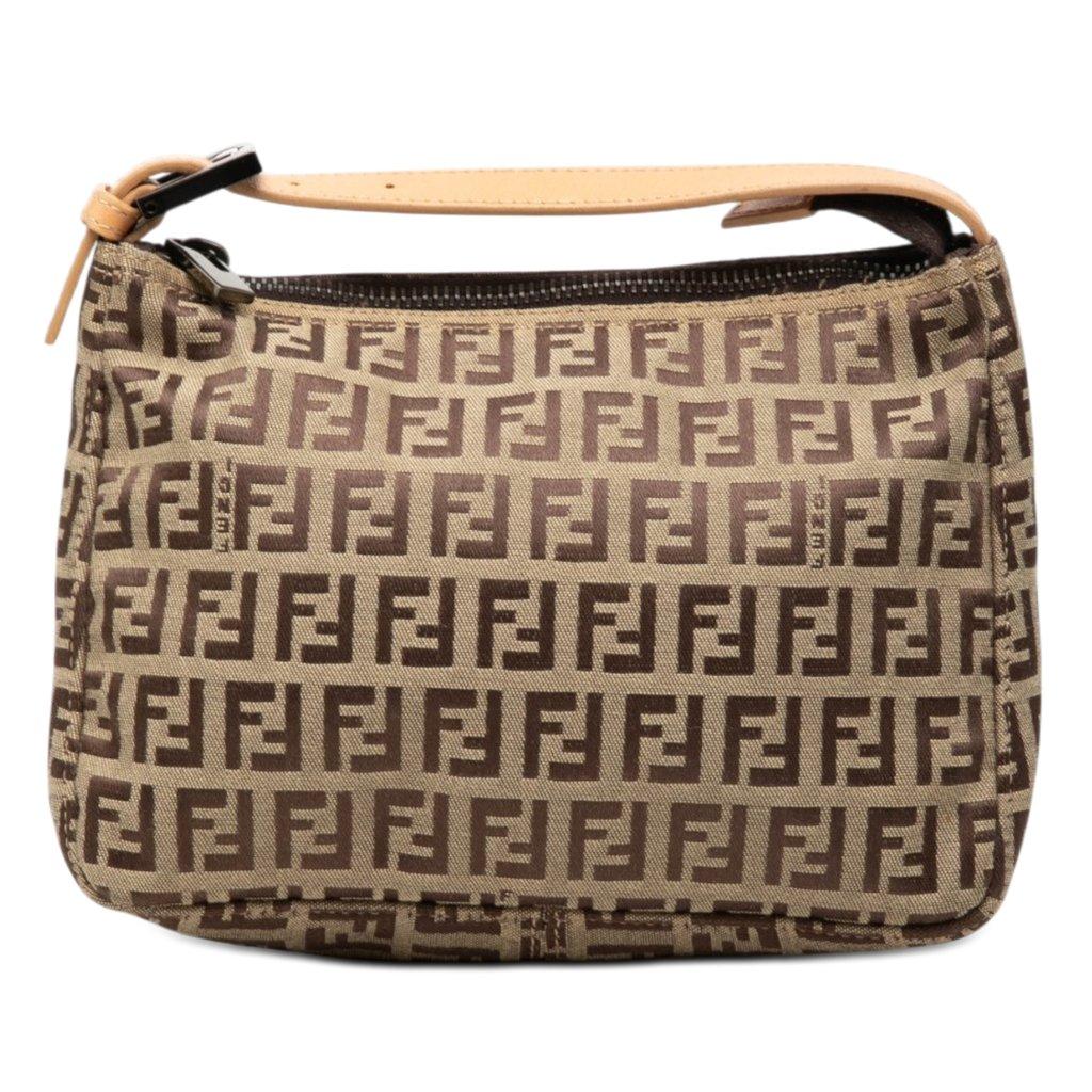 Fendi Zucchino Canvas Handbag