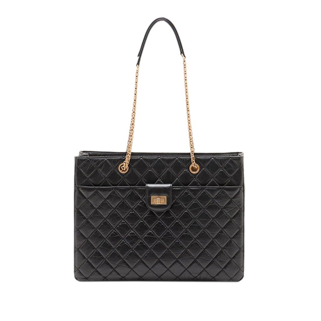 Chanel Quilted Aged Calfskin Front Pocket Reissue 2.55 Tote