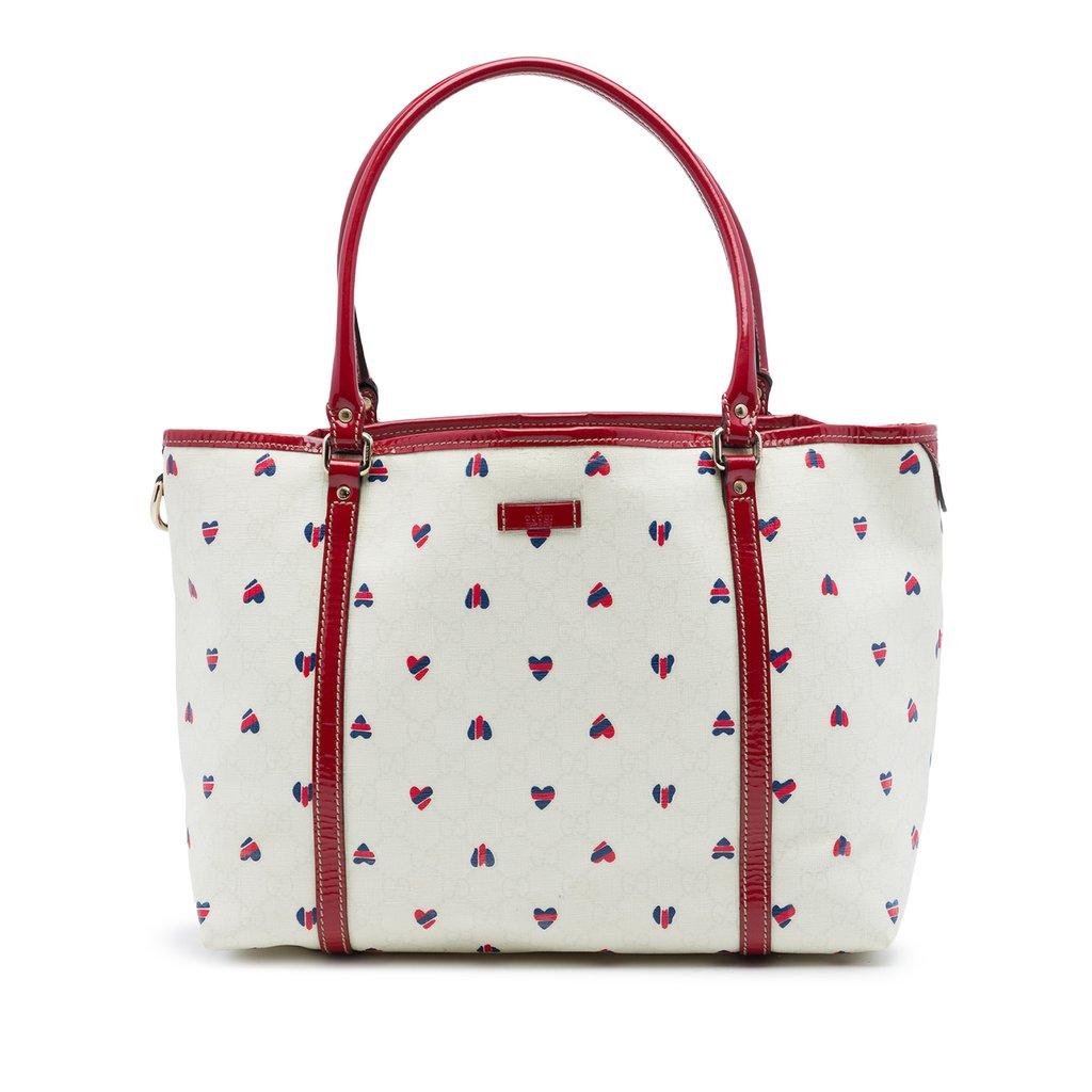 Gucci Medium GG Supreme Hearts Joy Tote
