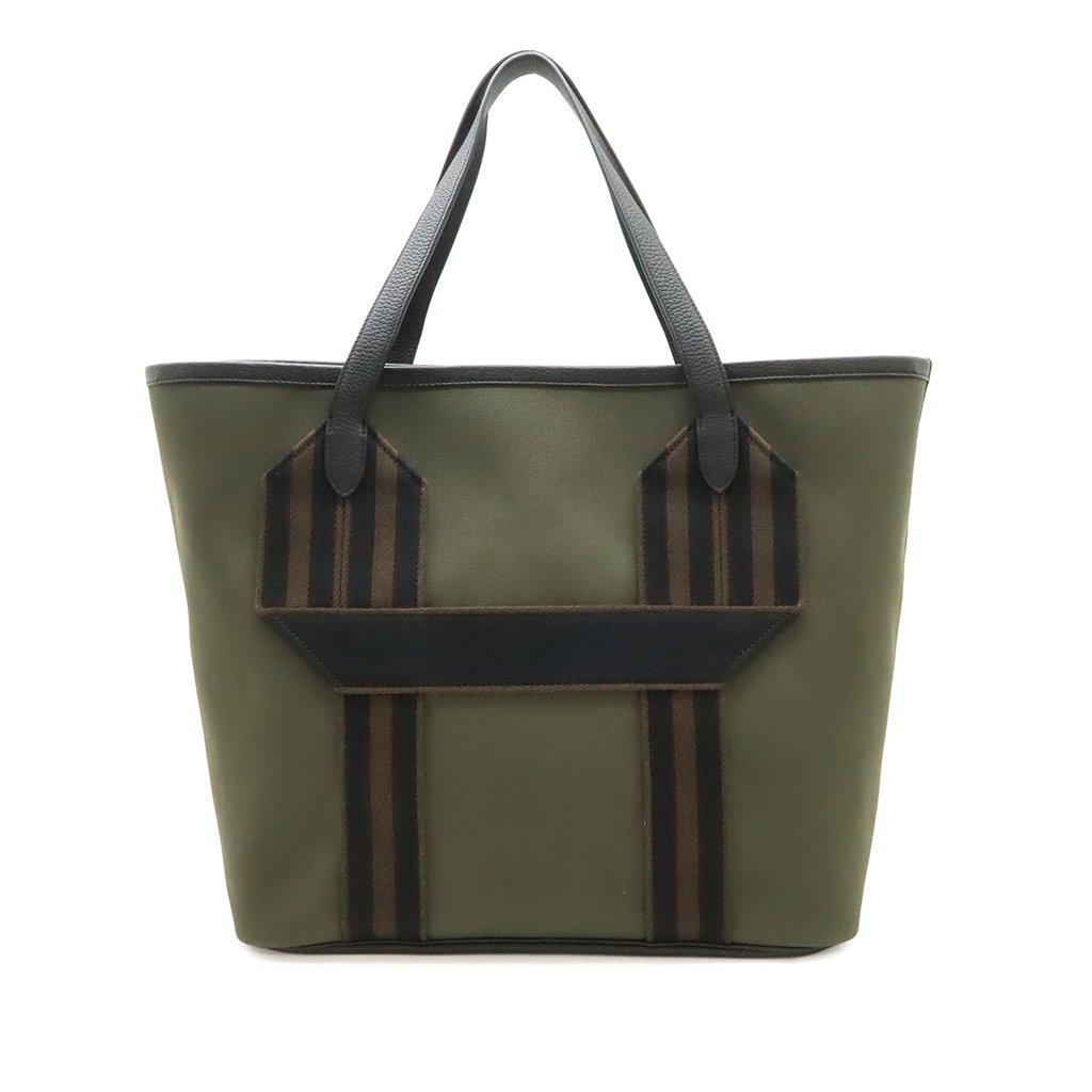 Hermès Toile Militaire and Clemence Pursangle Tote