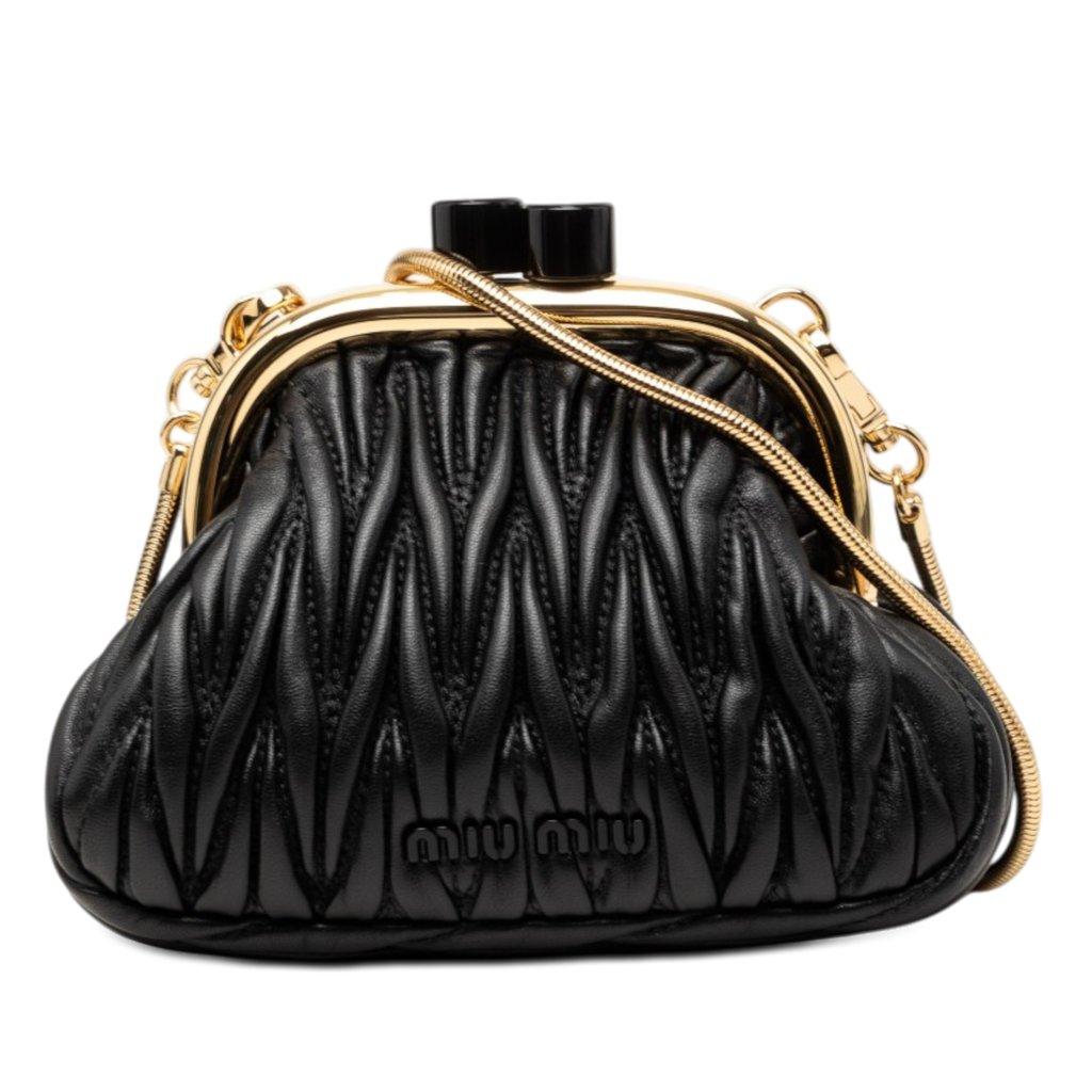 Miu Miu Mini Matelasse Nappa Belle Crossbody