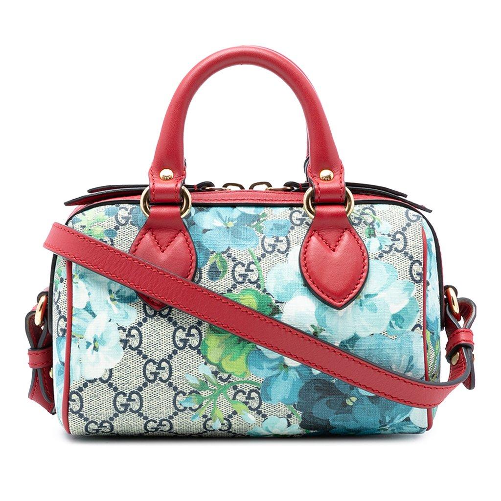 Gucci حقيبة بوسطن صغيرة من مجموعة GG Supreme Blooms