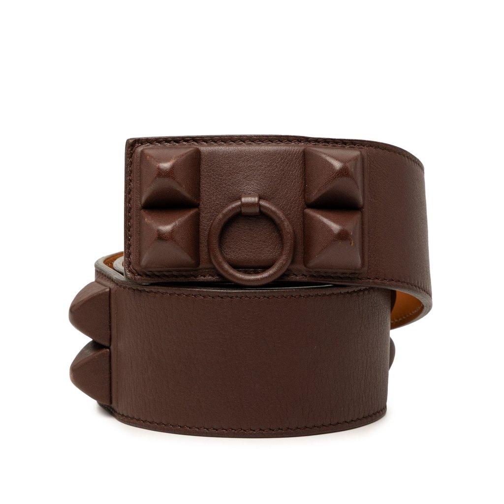 Hermès Chevre Mysore Collier de Chien Shadow Belt S