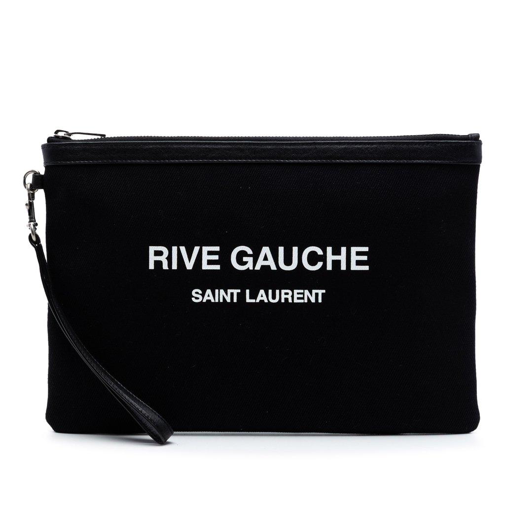 Saint Laurent Canvas Rive Gauche Clutch