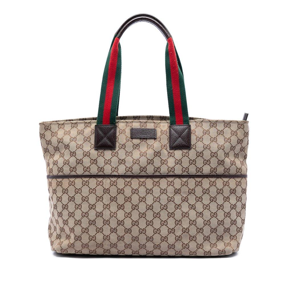 Gucci GG Canvas Web Tote