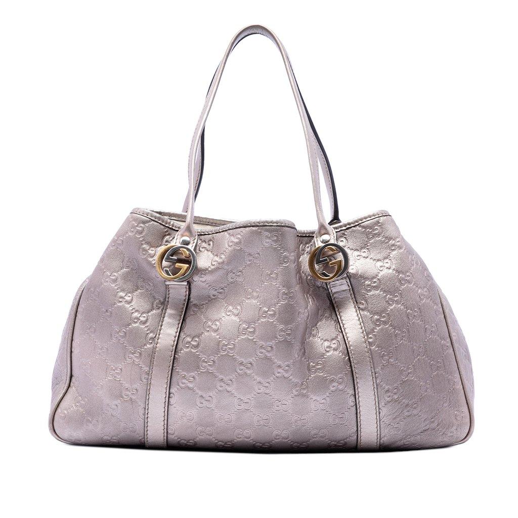 Gucci Metallic Guccissima Twins Tote