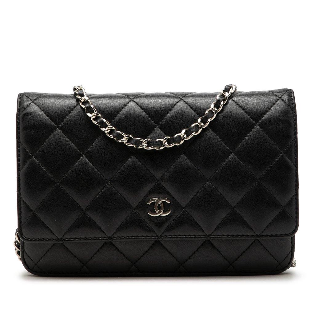Chanel CC Quilted Lambskin Wallet On Chain