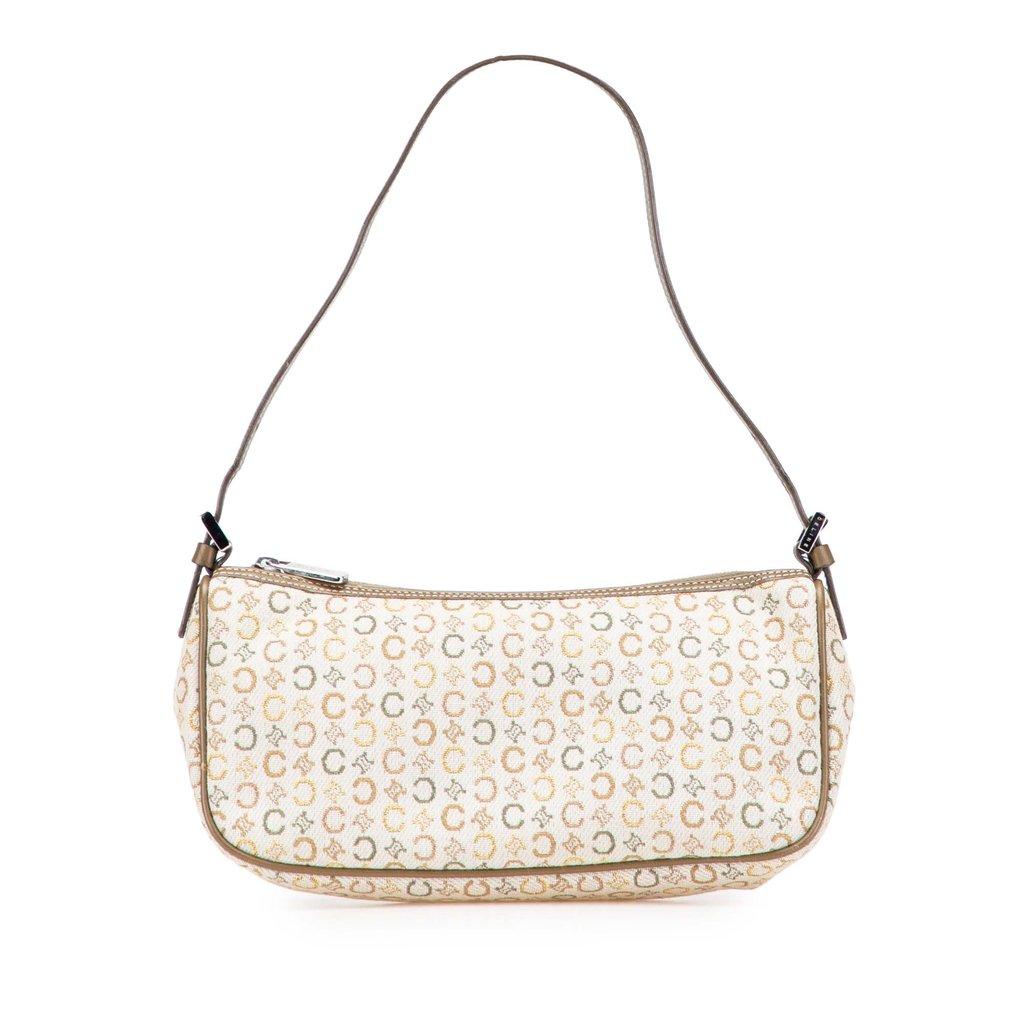 Celine C Macadam Canvas Shoulder Bag